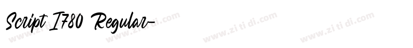 Script I780 Regular字体转换